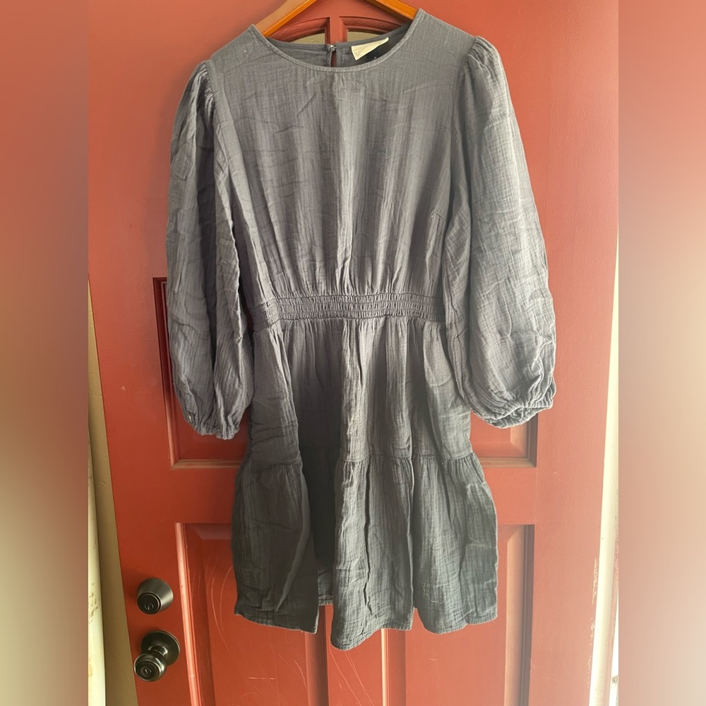 Universal Thread 100% recycled cotton long sleeve peasant dress
